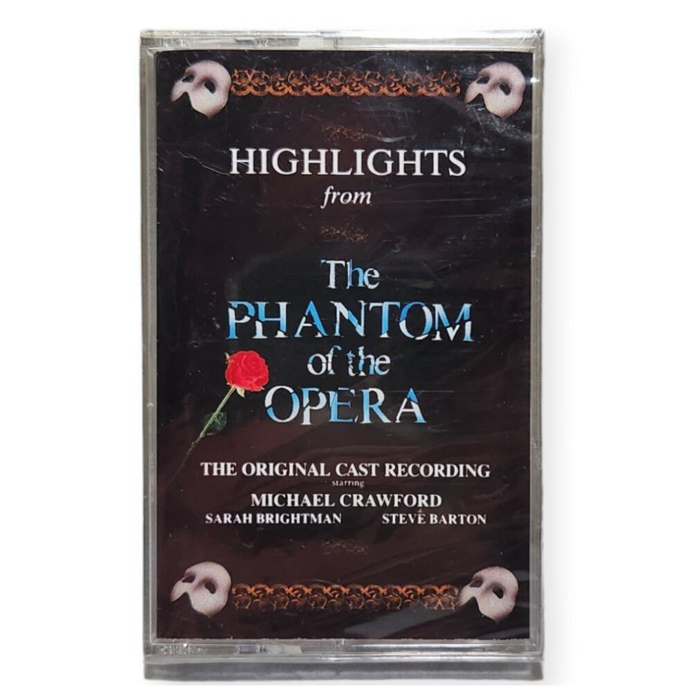 Highlights From The Phantom Of The Opera Original Cast Recordings Cassette New